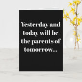 "Yesterday and today" (Any) Joke Kaart (Gele Bloem)