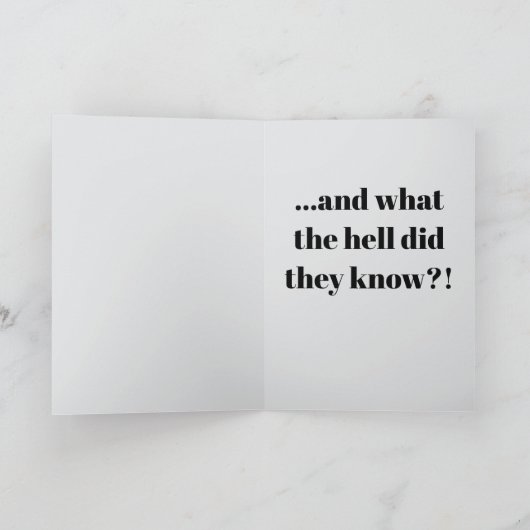 Yesterday and today... kaart (Binnen)