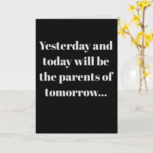 Yesterday and today... kaart (Gele Bloem)