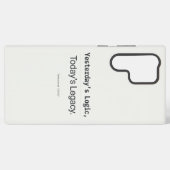 Yesterday's Logic Today's Legacy Programmer Quote Samsung Galaxy Hoesje (Achterkant horizontaal)