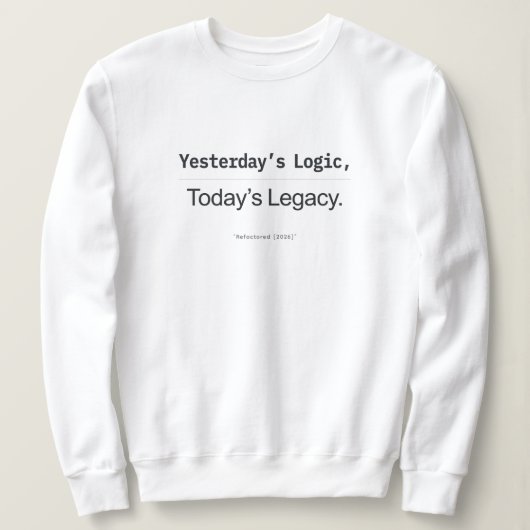 Yesterday's Logic Today's Legacy Women Coders Trui (Design voorkant)