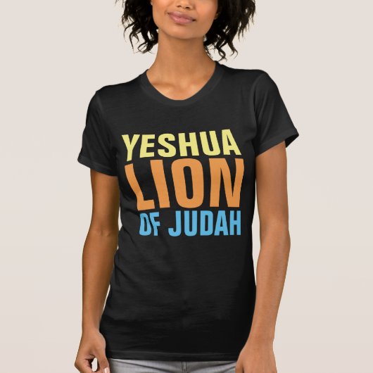 YESUHA LION OF JUDAH T-shirts (Voorkant)