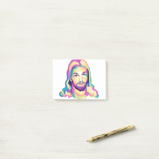 yesus streetslijtage vintage post-it® notes (Op bureau)