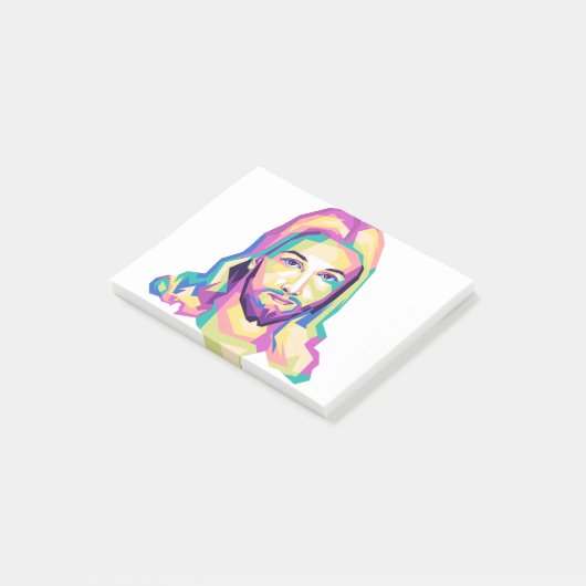 yesus streetslijtage vintage post-it® notes (Schuin)