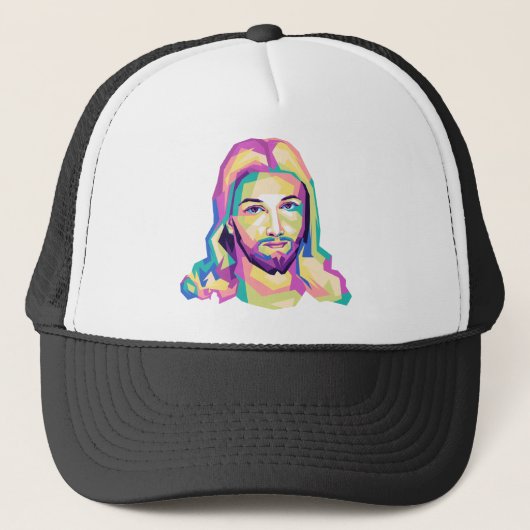 yesus streetslijtage vintage trucker pet (Voorkant)