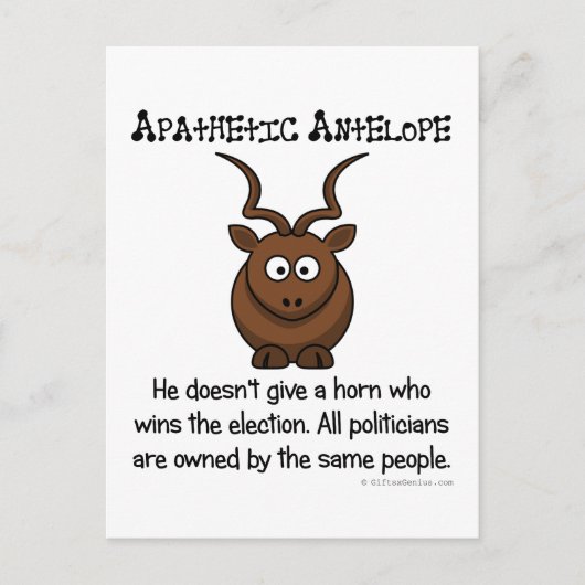 Yet another apathetic vote briefkaart (Voorkant)