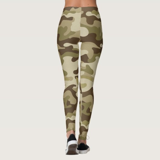 Yet Army Green Camouflage Leggings (Achterkant)