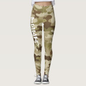 Yet Army Green Camouflage Leggings (Voorkant)