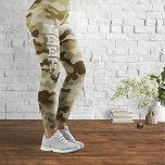 Yet Army Green Camouflage Leggings<br><div class="desc">Een elegant,  getextureerd camouflage patroon met donkere en lichte olijf als dominante kleuren,  en een grote logo Yet. Eerste publicatie: 05.01.2023.</div>