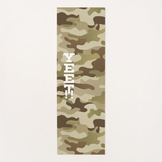 Yet Army Green Camouflage Yogamat (Voorkant)