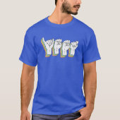 YET - ASL Sign Language - Doaf Culture T-shirt (Voorkant)