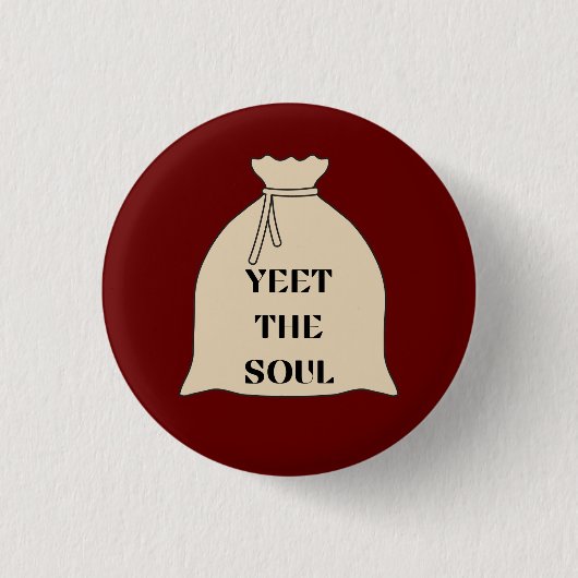 Yet de Soul Pin Ronde Button 3,2 Cm (Voorkant)