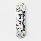 Yet Graffiti Custom Personalized Skateboard (Voorkant)