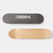 Yet Logo minimalist Dark Skateboard (Horizontaal)