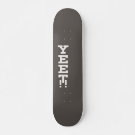 Yet Logo minimalist Dark Skateboard