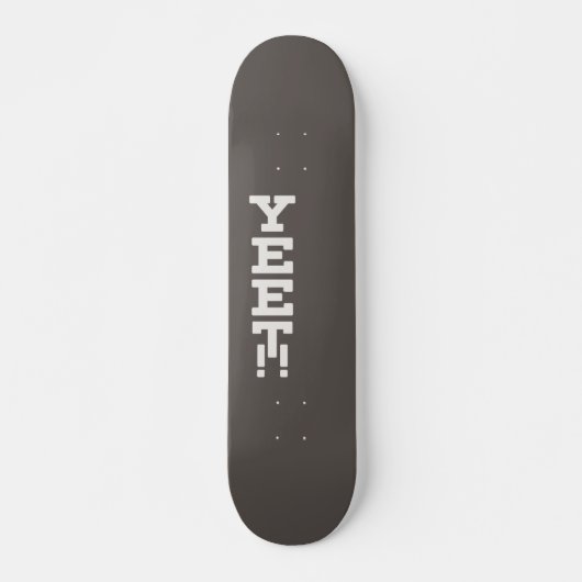 Yet Logo minimalist Dark Skateboard (Voorkant)