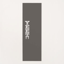 Yet Logo minimalist Dark Yoga Mat