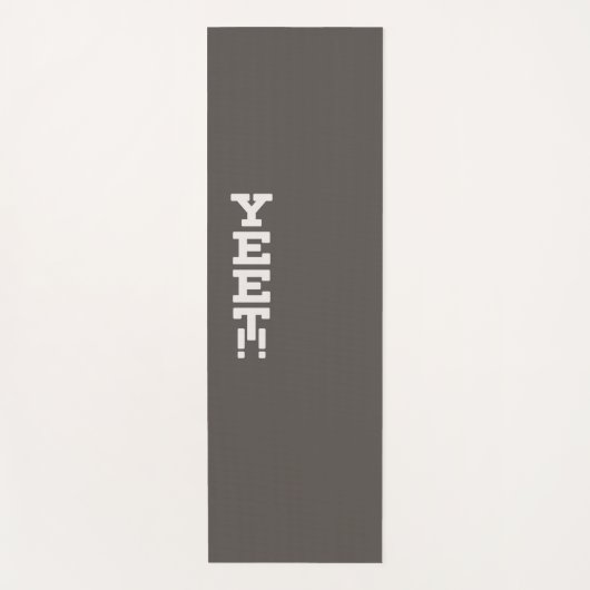 Yet Logo minimalist Dark Yoga Mat (Voorkant)