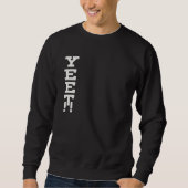 Yet Logo minimalist Donkere sweatshirt (Voorkant)