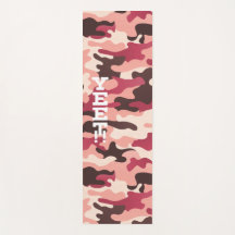 Yet Pink en Magenta Camouflage Yoga Mat