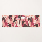 Yet Pink en Magenta Camouflage Yoga Mat (Voorkant (horizontaal))