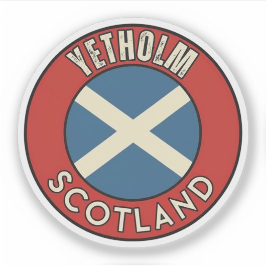 Yetholm, Schotland Sticker (Voorkant)