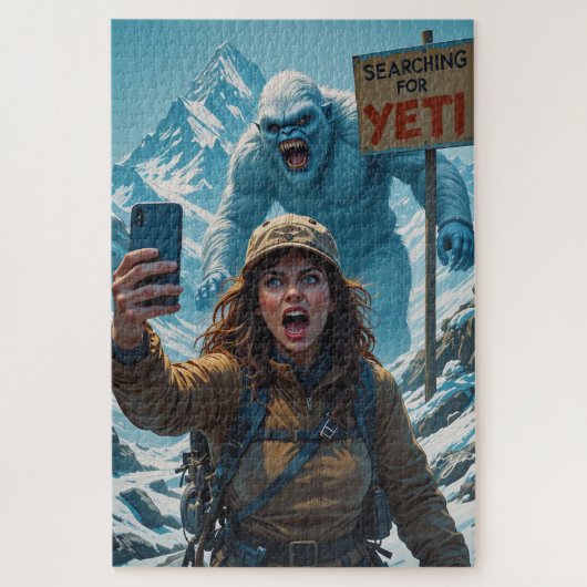 Yeti Bigfoot Sasquatch Selfie Mount Everest Legpuzzel (Verticaal)
