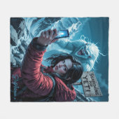 Yeti Bigfoot Sasquatch Selfie Zoekteam Fleece Deken (Voorkant (Horizontaal))