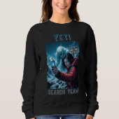 Yeti Bigfoot Sasquatch Selfie Zoekteam Trui (Voorkant)