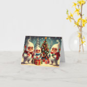 Yeti cadeau uitwisseling  kaart (Gele Bloem)