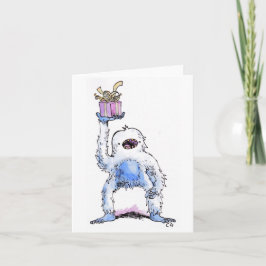 Yeti Cadeauansichtkaart Kaart