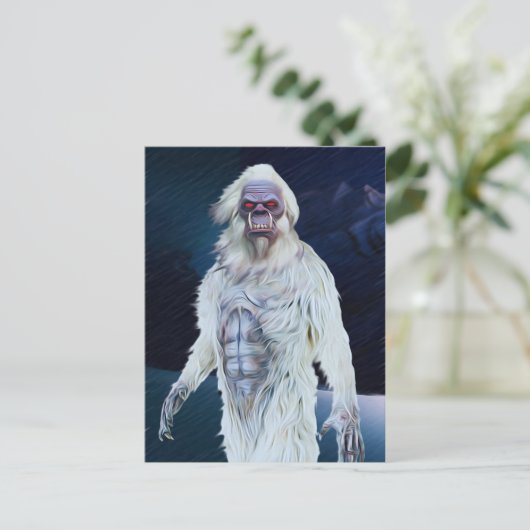 Yeti (Creeptid) Briefkaart (Staand voorkant)