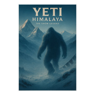 Yeti — De Sneeuwlegende van de Himalaya. Perfect Poster