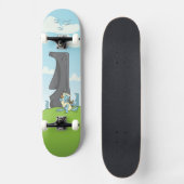 yeti drink op het eiland easter skateboard (Voorkant)
