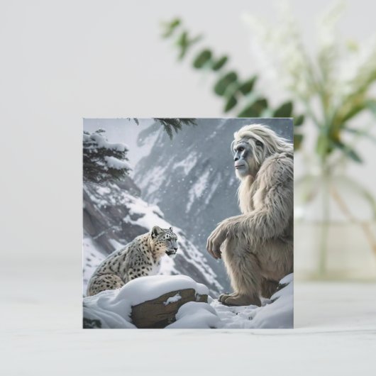 Yeti en het sneeuwluipaard (Staand voorkant)