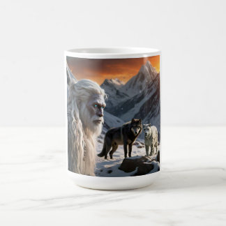 Yeti en het sneeuwluipaard koffiemok