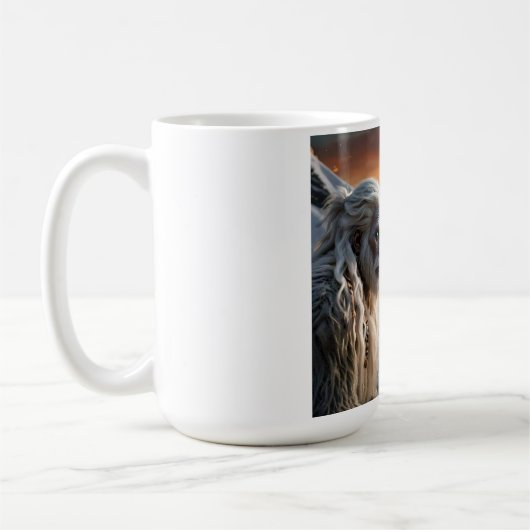 Yeti en het sneeuwluipaard koffiemok (Links)