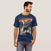 Yeti en het sneeuwluipaard t-shirt (Voorkant volledig)