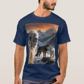 Yeti en het sneeuwluipaard t-shirt (Voorkant)