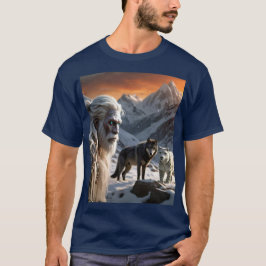 Yeti en het sneeuwluipaard t-shirt