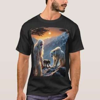 Yeti en het sneeuwluipaard t-shirt