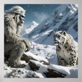 Yeti en het Snow Leopard Poster (Voorkant)