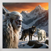 Yeti en het Snow Leopard Poster (Voorkant)