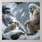 Yeti en het Snow Leopard Poster (Voorkant)