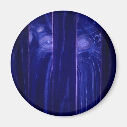 Yeti Face in Wooden Crate Magneet (Voorkant)