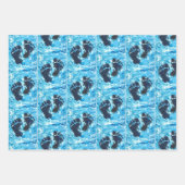 Yeti Foot Print Magnetic Kaart Inpakpapier Vel (Voorkant 3)