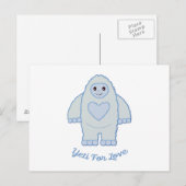 Yeti for Love Briefkaart (Voorkant / Achterkant)