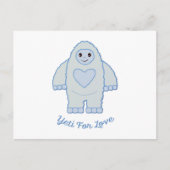 Yeti for Love Briefkaart (Voorkant)