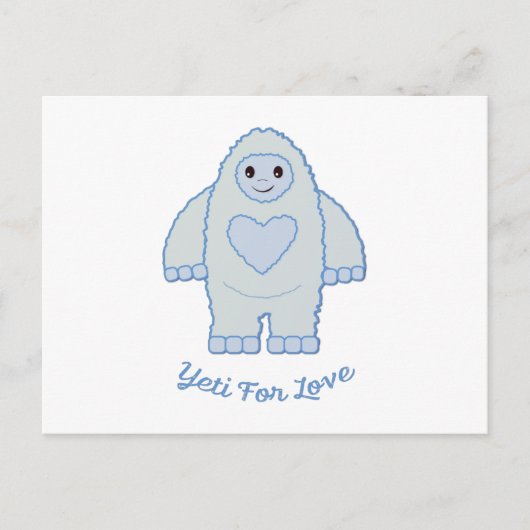 Yeti for Love Briefkaart (Voorkant)