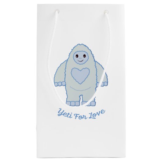 Yeti for Love Klein Cadeauzakje (Achterkant)
